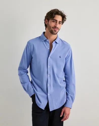 Polo Ralph Lauren Knit-sport Shirt-shirt Enfärgade skjortor Blå