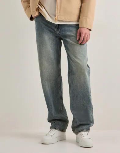Woodbird Wbleroy Aged Jeans Straight jeans Blå 