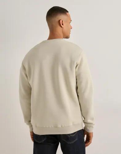 Mads Nørgaard Standard Crew Logo Sweat Fav Sweatshirts Beige 