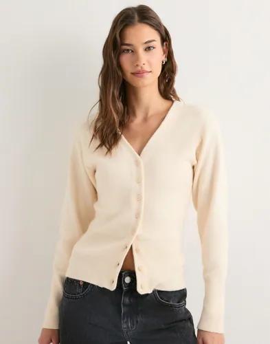 Vero Moda - Beige - Vmsaba Ls V-Neck Cardigan 