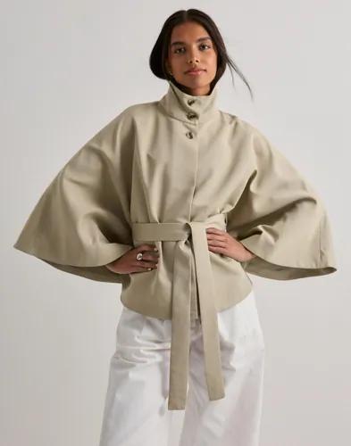 Pieces - Beige - Pcberit Cape Jacket W. Belt 