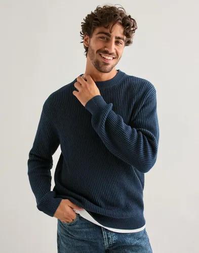 Solid Sdgia Stickade tröjor Blå 