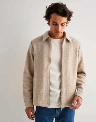 Ciszere Fred boucle overshirt Overshirts Beige