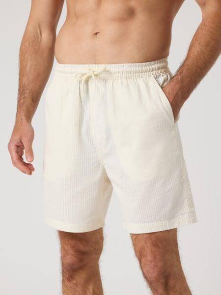 Björn Borg Borg Seersucker Resort Shorts Vit, XXL 