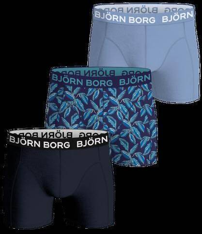 Björn Borg Bamboo Cotton Blend Boxers 3-pack Blå, XXL 