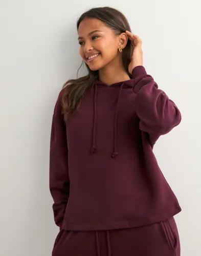 Pieces - Röd - Pcchilli Ls Hoodie Noos Bc 