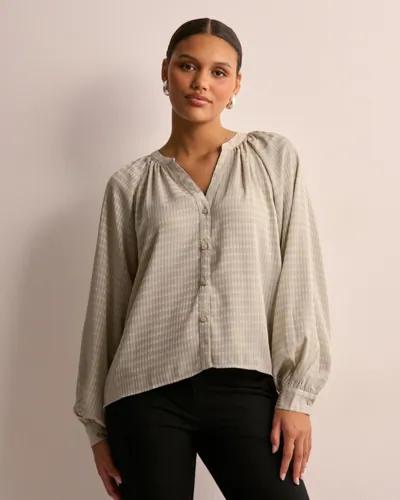 JDY - Grå - Jdyjulia L/S Loose Shirt Wvn 
