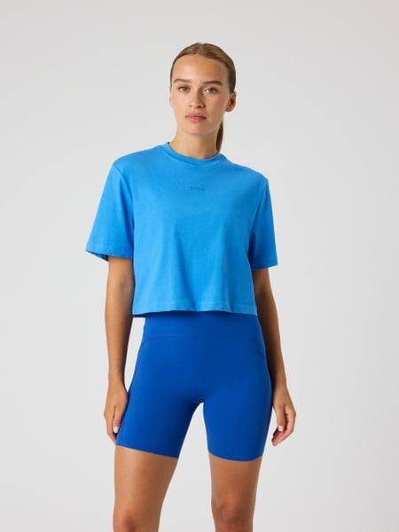 Björn Borg Studio Oversized Cropped T-shirt Blå, XXL 