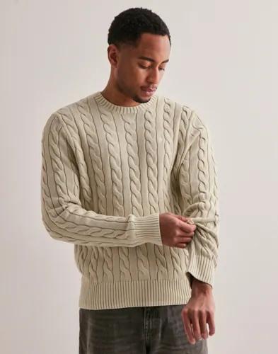 Polo Ralph Lauren Lsdrivercn-Long Sleeve-Pullover Stickade tröjor Beige 