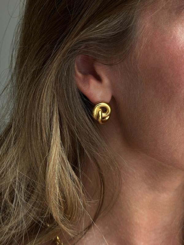 Muli Collection - Guld - Knot Earrings 