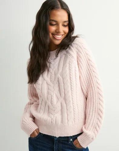 Vero Moda - Rosa - Vmjada Ls O-Neck Cable Pullover 