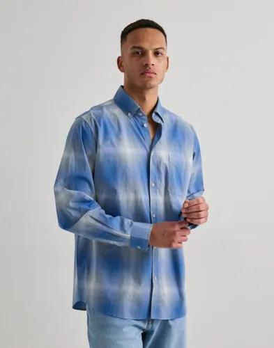 Les Deux Kent Shadowcheck Shirt Vardagsskjortor Blå 