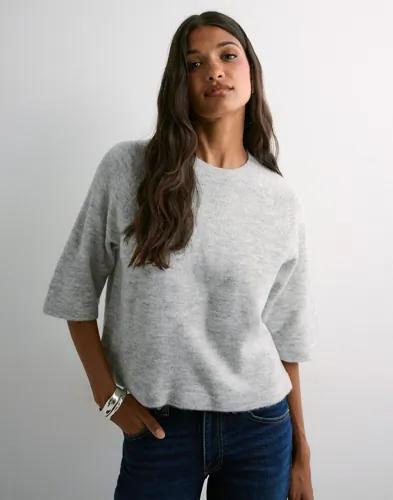 Only - Grå - Onlsimoni 3/4 Pullover Knt Noos 