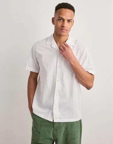 Jack & Jones Jjesummer Linen Blend Resort Shirt Linneskjortor Vit 