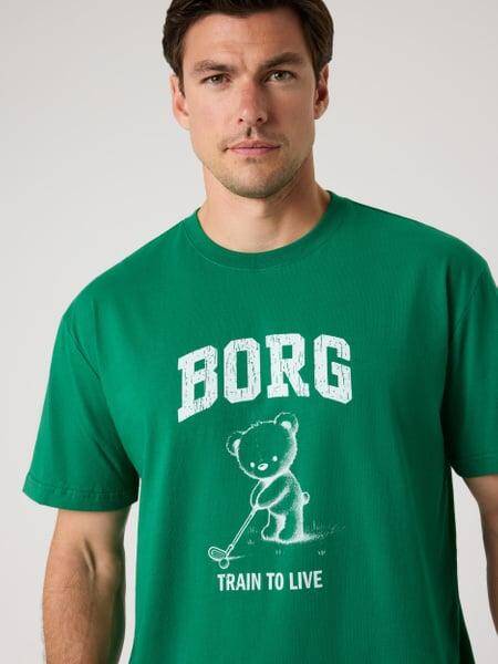 Björn Borg Borg Classic Print T-shirt Grön, XXL