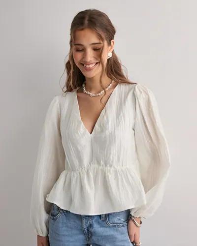 Neo Noir - Vit - Timmy Solid Blouse 