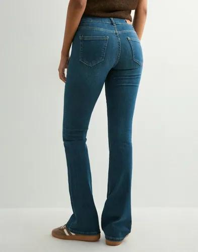 Only - Blå - Onlblush Mid Flared Dnm REA260 Noos 