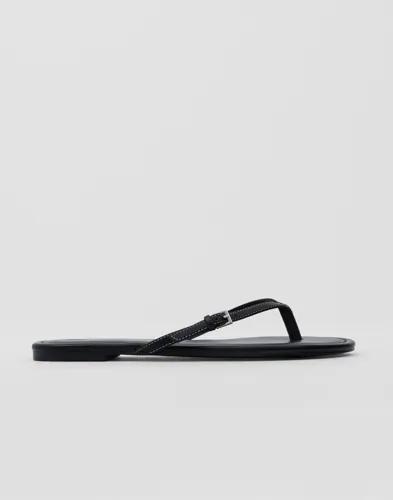 Nelly - Svart - Contrast Flip Flop