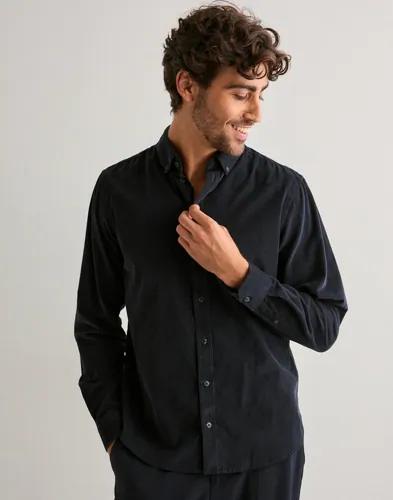 Casual Friday Cfanton Ls Bd Baby Corduroy Sh Vardagsskjortor Blå 