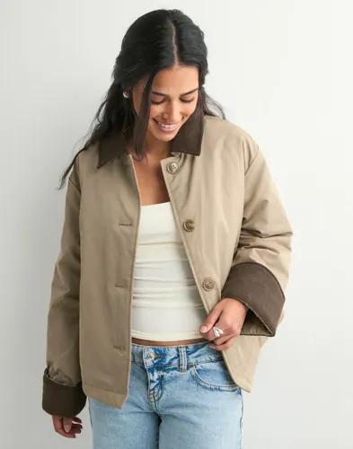 Pieces - Beige - Pcjorma Short Padded Jacket Bc
