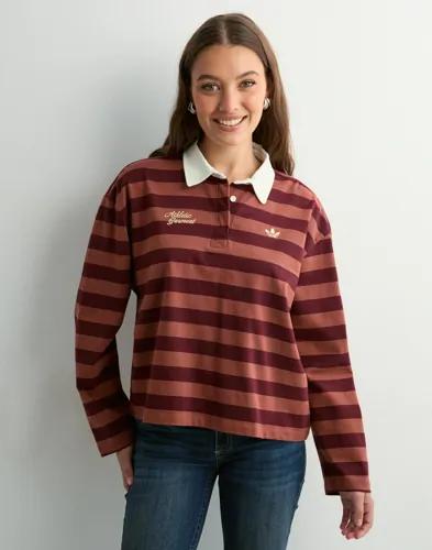 Adidas Originals - Röd - Ls Gfx Polo 