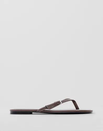 Nelly - Brun - Contrast Flip Flop