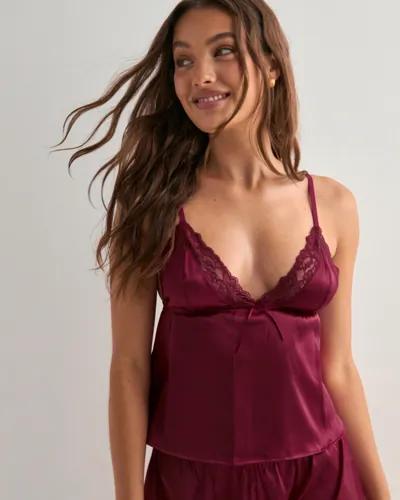 Nelly - Röd - Pretty Cami Neglige 