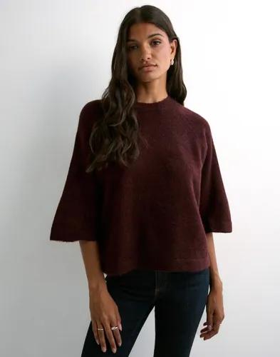 Only - Röd - Onlsimoni 3/4 Pullover Knt Noos 