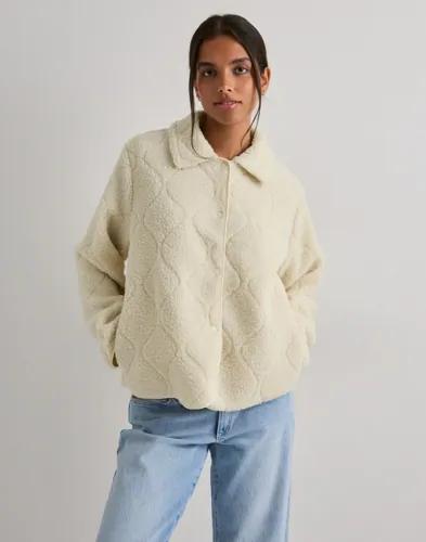 Only - Vit - Onlkelly Teddy Quilted Jacket Otw 