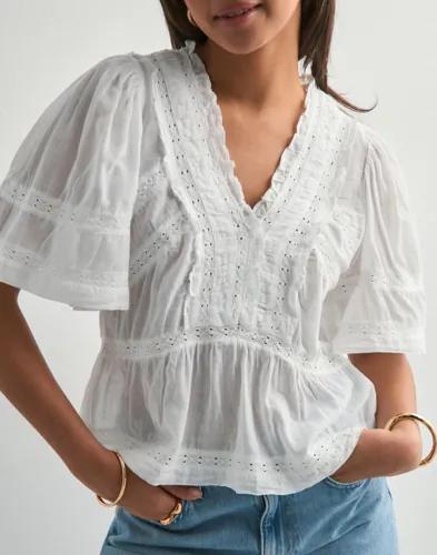 Neo Noir - Vit - Evienne S Voile Top 