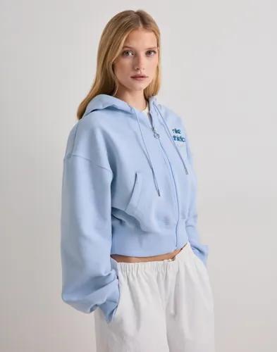 Nike - Blå - W Nk Phnx Flc Fz Hd Gls 