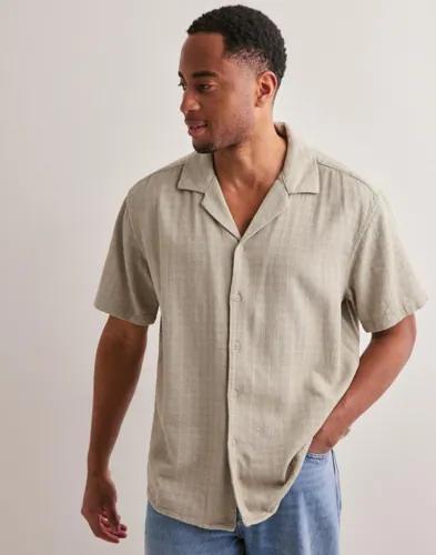 Only & Sons Onslatham Reg Resort Lin Struc 0257 Linneskjortor Beige 