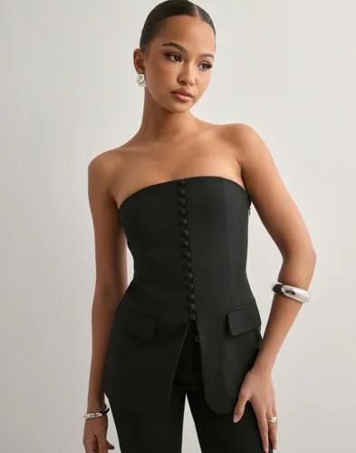 Only - Svart - Onlelly Life Tube Top Tlr 