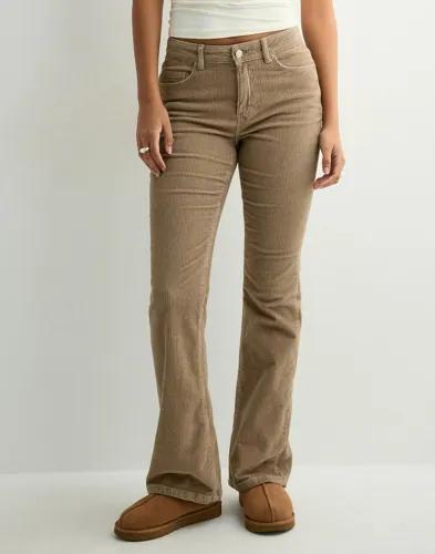 Vero Moda - Beige - Vmflash Mr Flared Corduroy Pants No