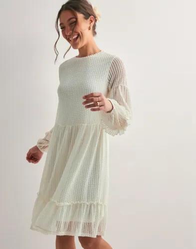 Only - Vit - Onlnaja L/S Baloon Dress Cs Jrs 