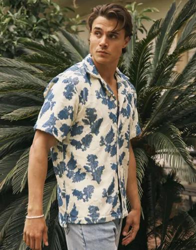 OAS Cuba Terry Shirt Kortärmade skjortor Multi/Mönstrad 