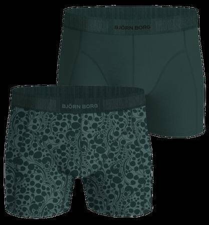 Björn Borg Organic Cotton Stretch Boxers 2-pack Grön, XXL