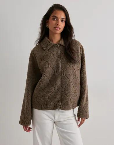 Only - Brun - Onlkelly Teddy Quilted Jacket Otw 