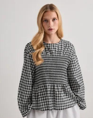 Vero Moda - Rutigt/Randigt - Vmcania Ls Smock Top Wvn 