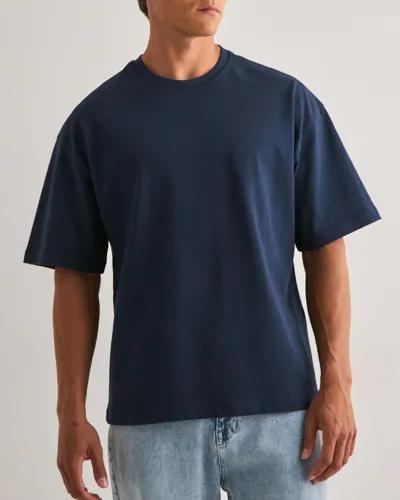 Que Sera Sera Boxy Blank Tee Oversized t-shirts Blå 