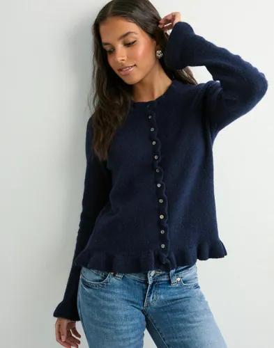 Neo Noir - Blå - Elowen Knit Blouse 