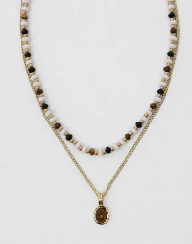 Pieces - Guld - Pcbellis Necklace 2-Pack 