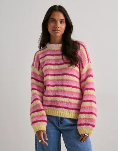 Vero Moda - Rosa - Vmmaybe Stripe Ls O-Neck Pullover N 