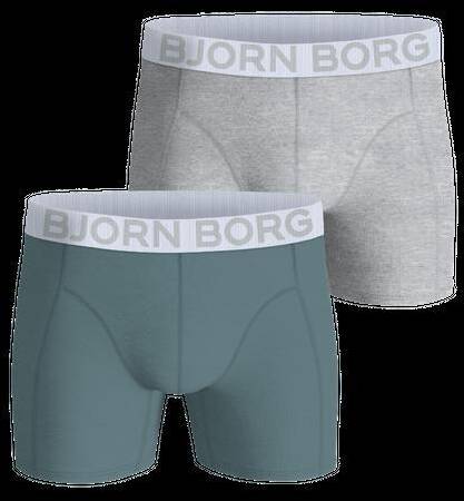 Björn Borg Organic Cotton Stretch Boxers 2-pack Grå, XXL