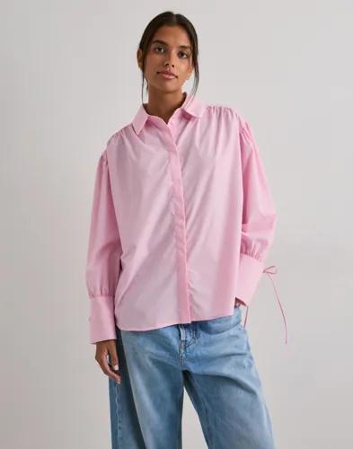Pieces - Rosa - Pcanni Ls Pleated Detail Shirt Wvn 