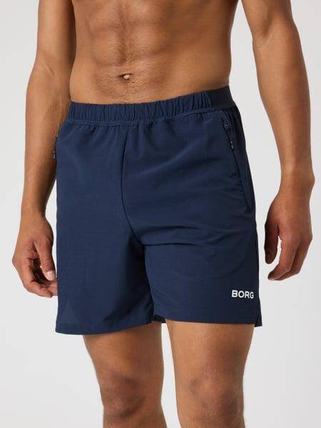 Björn Borg Borg Zip Shorts 7 Inch Marinblå, XXL 