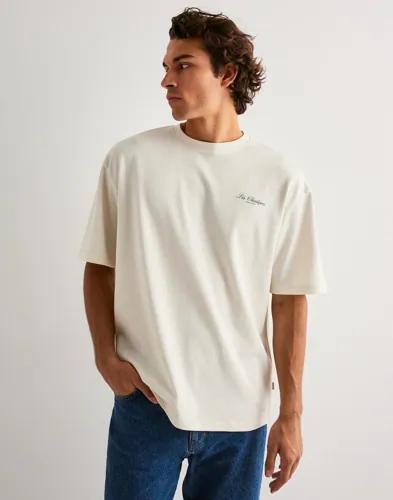 Only & Sons Onsles Classiques Caspian Ss Tee T-shirts med tryck Beige 