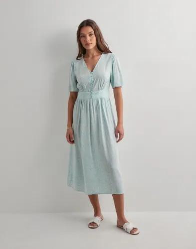 Pieces - Blå - Pctala Ss Midi Dress Noos Bc 