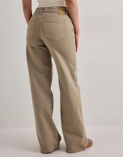 Pieces - Beige - Pcselma Lw Wide Colored Noos Jeans