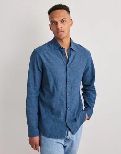 Jack & Jones Jjesummer Linen Blend Shirt L/S Sn Linneskjortor Beige 